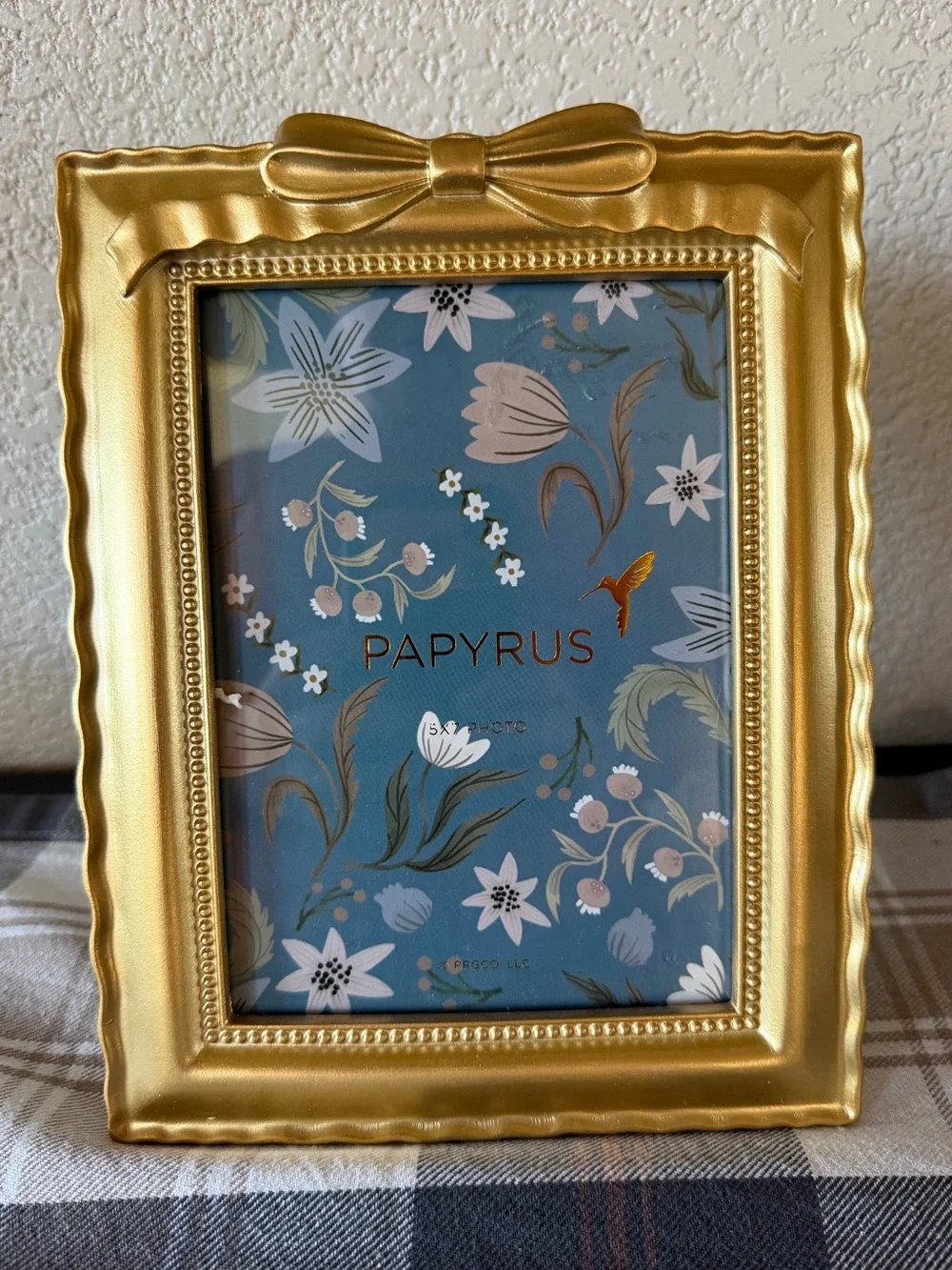 Papyrus Brushed Gold Bow Picture Frame